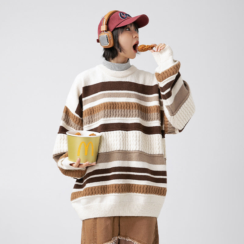 Round neck sweater for men