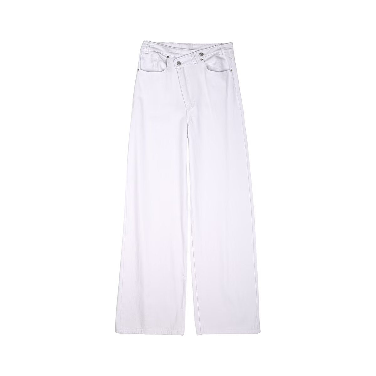 Street double breasted pants waist jeans