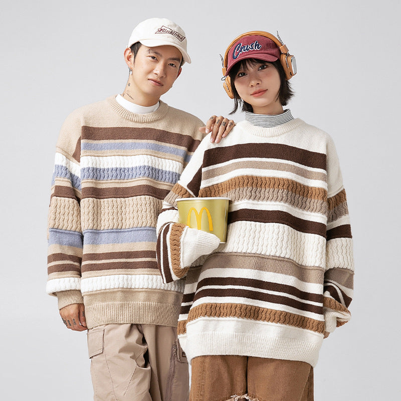 Round neck sweater for men