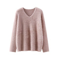 V-neck pullover sweater for women